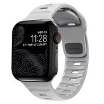 Nomad Bracelet Sport FKM Apple Watch Series 1-10 / SE / Ultra (2) - 42/44/45/46/49 mm - Lunar Gray