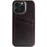 Wachikopa Coque Full Wrap C.C. avec 2 porte-cartes iPhone 15 Pro - Dark Brown