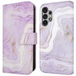 imoshion Étui de téléphone portefeuille Design Samsung Galaxy A32 (5G) - Purple Marble