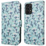 imoshion Étui de téléphone portefeuille Design Samsung Galaxy A33 - Blue Flowers