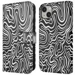 iMoshion Étui de téléphone portefeuille Design iPhone 14 - Black And White