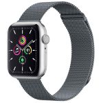 imoshion Bracelet magnétique milanais Apple Watch Series 1-9 / SE - 38/40/41 mm / Series 10 - 42 mm - Taille M - Gris