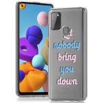 iMoshion Coque Design Samsung Galaxy A21s - Quote - Rose