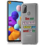 iMoshion Coque Design Samsung Galaxy A21s - Quote - Multicolor