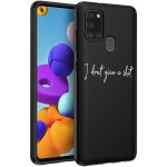 iMoshion Coque Design Samsung Galaxy A21s - Quote - Noir