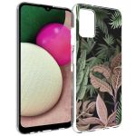 iMoshion Coque Design Samsung Galaxy A03s - Jungle - Vert / Rose