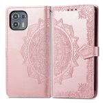 imoshion Etui de téléphone portefeuille Mandala Motorola Moto Edge 20 Lite - Rose or