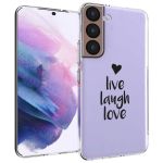 iMoshion Coque Design Samsung Galaxy S22 - Live Laugh Love