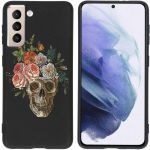 iMoshion Coque Design Samsung Galaxy S21 - Flower skull