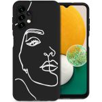 iMoshion Coque Design Samsung Galaxy A13 (5G) / A04s - Line Art Woman Black