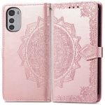 iMoshion Etui de téléphone portefeuille Mandala Motorola Moto E32 / E32s - Rose Dorée