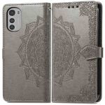 imoshion Etui de téléphone portefeuille Mandala Motorola Moto E32 / E32s - Gris