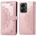 imoshion Etui de téléphone portefeuille Mandala OnePlus Nord 2T - Rose Dorée