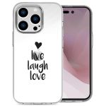 iMoshion Coque Design iPhone 14 Pro - Live Laugh Love