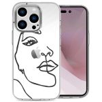 imoshion Coque Design iPhone 14 Pro - Line Art Woman White