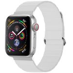 imoshion Bracelet en cuir magnétique Apple Watch Series 1-9 / SE - 38/40/41 mm / Series 10 - 42 mm - Blanc