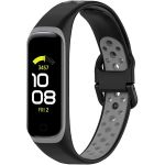 iMoshion Bracelet sportif en silicone Samsung Galaxy Fit 2 - Noir / Gris