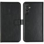 Selencia Étui de téléphone portefeuille en cuir véritable Samsung Galaxy A34 (5G) - Noir