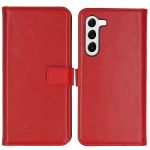 Selencia Étui de téléphone portefeuille en cuir véritable Samsung Galaxy S23 Plus - Rouge