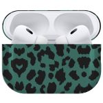 iMoshion Coque Hardcover Design AirPods Pro 2 - Green Leopard