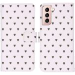 iMoshion Coque silicone design Galaxy S21 - Hearts Allover White