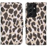 iMoshion Coque silicone design Galaxy S21 Ultra - Golden Leopard