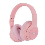 imoshion Casque pour enfants Bluetooth LED - Casque sans fil + Câble AUX - Rose