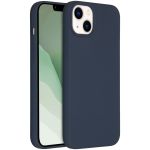 Accezz Coque Liquid Silicone iPhone 14 Plus - Bleu foncé