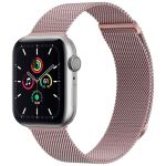 imoshion Bracelet magnétique milanais Apple Watch Series 1-9 / SE - 38/40/41 mm / Series 10 - 42 mm - Taille S - Rose