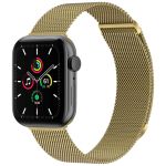 imoshion Bracelet magnétique milanais Apple Watch Series 1-10 / SE / Ultra (2) - 42/44/45/46/49 mm - Taille M - Dorée