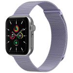 imoshion Bracelet magnétique milanais Apple Watch Series 1-10 / SE / Ultra (2) - 42/44/45/46/49 mm - Taille M - Violet