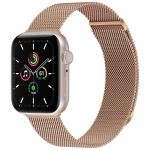 iMoshion Bracelet magnétique milanais Apple Watch Series 1-9 / SE / Ultra (2) - 42/44/45/49 mm - Taille M - Rose Dorée