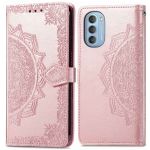 imoshion Etui de téléphone portefeuille Mandala Motorola Moto G51 - Rose Dorée