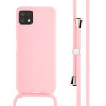 iMoshion ﻿Coque en silicone avec cordon Samsung Galaxy A22 (5G) - Rose