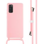 imoshion ﻿Coque en silicone avec cordon Samsung Galaxy S20 - Rose