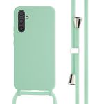 iMoshion ﻿Coque en silicone avec cordon Samsung Galaxy A34 (5G) - Menthe verte