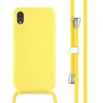 imoshion ﻿Coque en silicone avec cordon iPhone Xr - Jaune