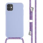 iMoshion ﻿Coque en silicone avec cordon iPhone 11 - Violet