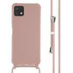 imoshion ﻿Coque en silicone avec cordon Samsung Galaxy A22 (5G) - Sand Pink