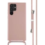 iMoshion ﻿Coque en silicone avec cordon Samsung Galaxy S22 Ultra - Sand Pink