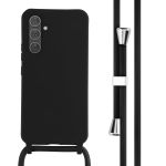 iMoshion ﻿Coque en silicone avec cordon Samsung Galaxy A54 (5G) - Noir