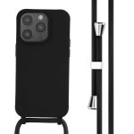 iMoshion ﻿Coque en silicone avec cordon iPhone 14 Pro - Noir