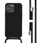 imoshion ﻿Coque en silicone avec cordon iPhone 14 Pro Max - Noir