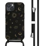 iMoshion Coque design en silicone avec cordon iPhone 13 - Sky Black