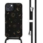 iMoshion Coque design en silicone avec cordon iPhone 14 - Sky Black