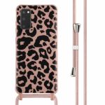 imoshion Coque design en silicone avec cordon Samsung Galaxy S20 - Animal Pink