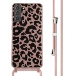 imoshion Coque design en silicone avec cordon Samsung Galaxy S21 Plus - Animal Pink