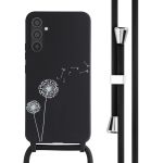 imoshion Coque design en silicone avec cordon Samsung Galaxy A34 (5G) - Dandelion Black