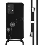 iMoshion Coque design en silicone avec cordon Samsung Galaxy A53 - Dandelion Black