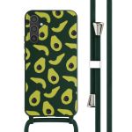 iMoshion Coque design en silicone avec cordon Samsung Galaxy A34 (5G) - Avocado Green